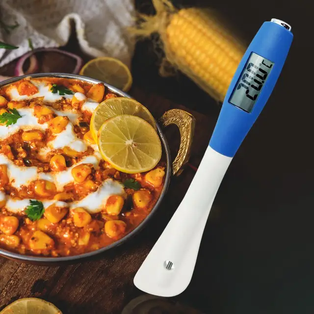 Szilikon Spatula Digitális Hőmérővel, Zökkenőmentes Kettős Felhasználással A Szószokhoz, - Image 3