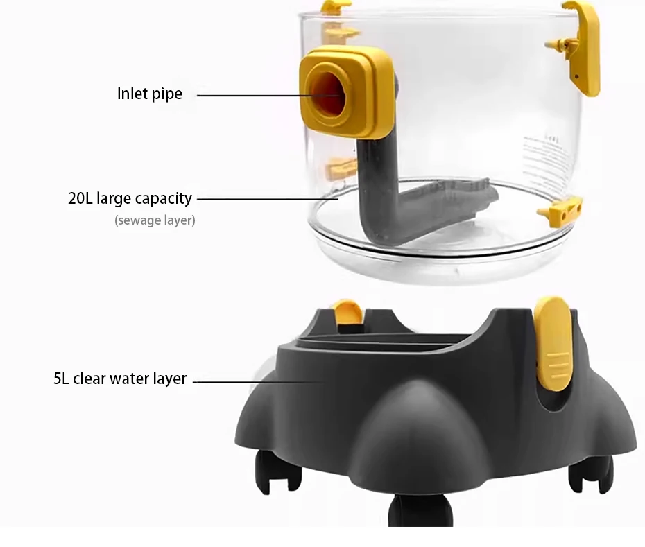 1400W Car Spray Vacuum Cleaner High Power 3-in-1 Carpet Extractor Upholstery Cle