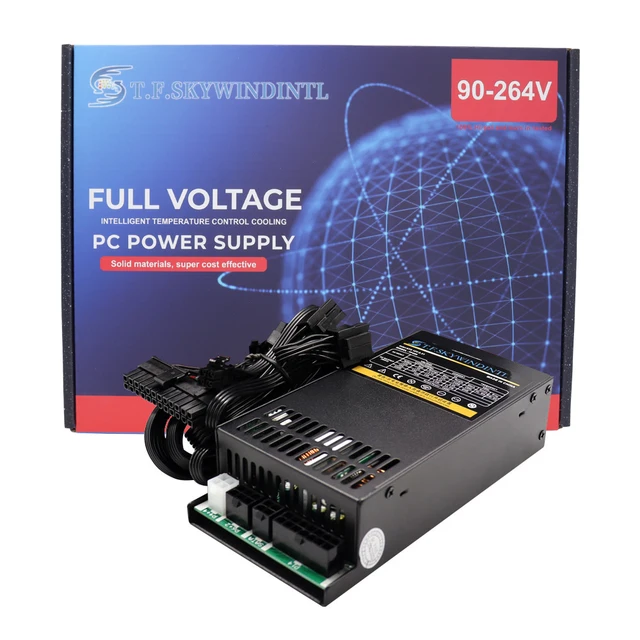 T.F.SKYWINDINTL Flex PC PSU 400W ขนาดเล็ก 1U แหล่งจ่ายไฟ 350W โมดูล 80plus Gold สําหรับ K39 a4 s3 G5 ITX Mini Case 220V 1