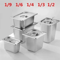 square basin Rectangle tray basin with lid GN Pan stainless steel Food pan Chafing Buffet restaurant milk tea shop seasoning box