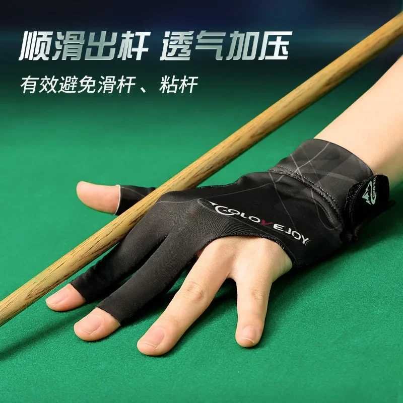 

2024 Billiards Glove Hand Three Finger Snooker Billiard Glove Non Slip Stickers Elasticity Billiard Training Gloves Accessories