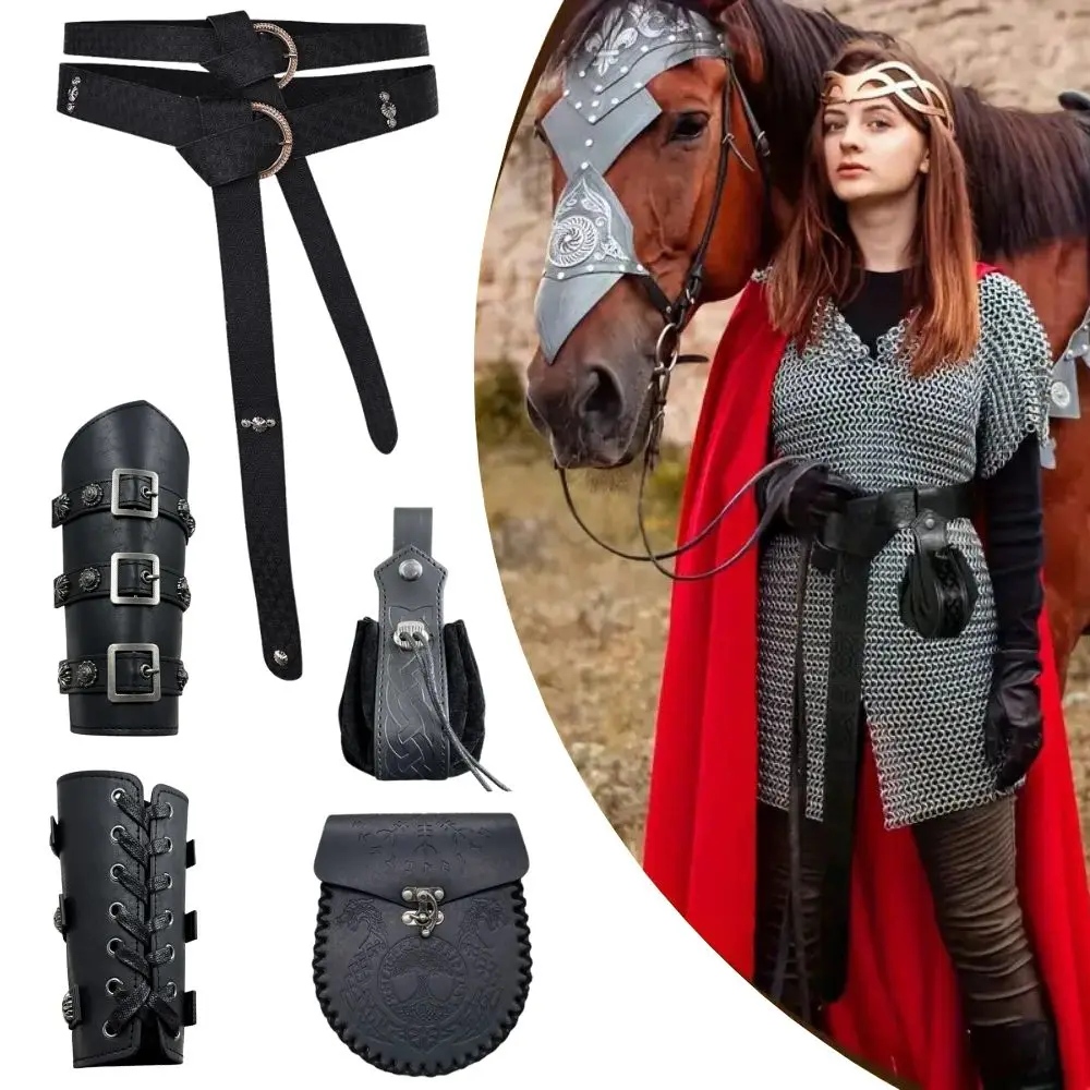 

Medieval Viking Costume Accessories for Men Women Medieval Bag Belt Renaissance Knight Pouch Viking Vintage Cosplay Halloween