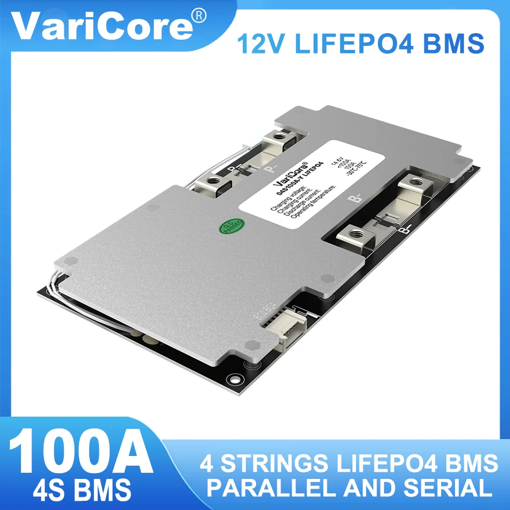 VariCore 리튬 배터리 보호 보드, 자동차 시동 전원 밸런스, 4S, 12V, 100A, BMS, LifePo4