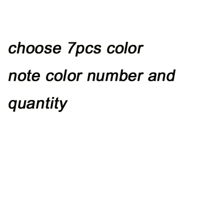 choose 7pcs