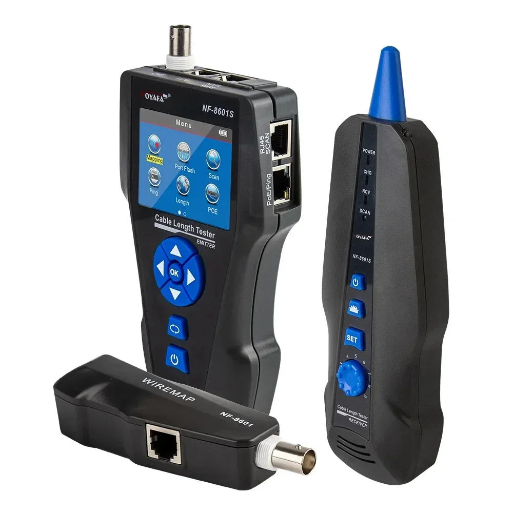 NOYAFA Cable and Network tester Cable and Network test NF-8601S 8601W 8601 Tester with PoE Ping Functions for