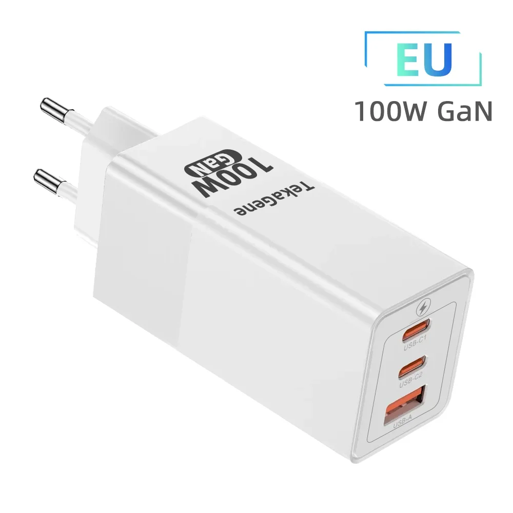 Powerful 100W GaN USB-C Fast Charger with Quick Charge Technology