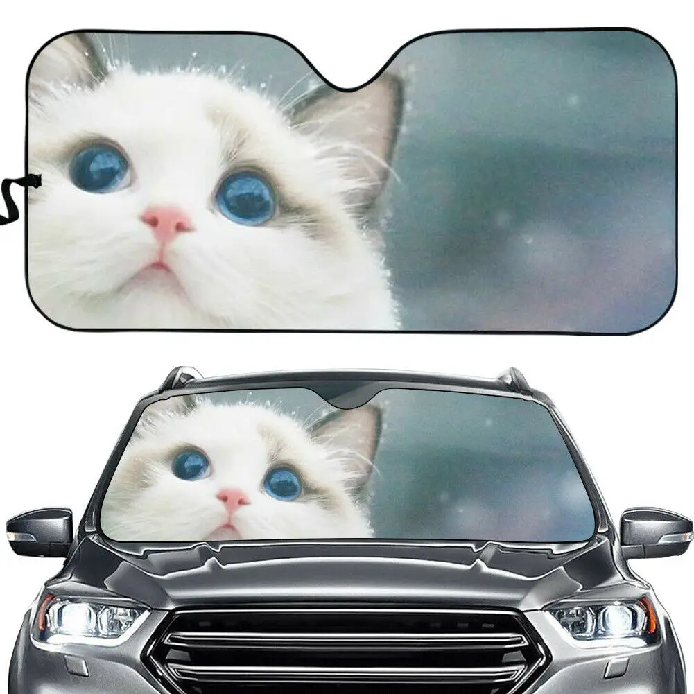 

Persian Cat Auto Car Foldable SunShade Visor Windshield Rear Window Block UV Ray