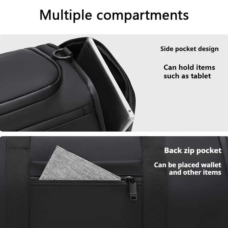 Large Capacity Travel Duffel Bag Durable Oxford Fabric Weekend Bag_voghion.com