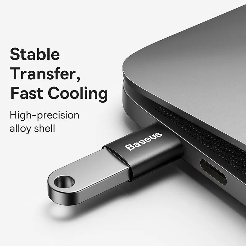 Baseus USB OTG 데이터 전송 어댑터, C타입 암-USB 수 변환기, 고속 충전 어댑터, 노트북, 맥북, 삼성용