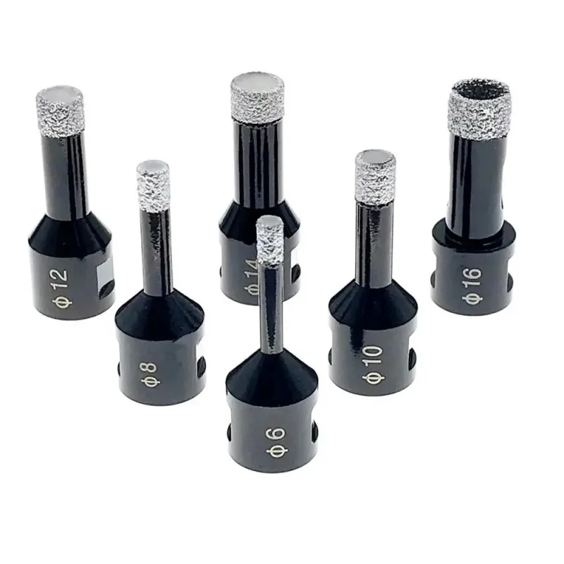 Diamond Drill Bit 6mm-30mm Vacuum M14 Thread Brazed Hole Opener Angle Grinder Tool for Ceramic Tile Granite Marble