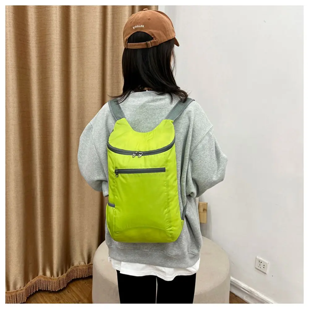 Travel Handy Waterproof Unisex Camping Ultralight Packable Water Resistant Handle Bag Daypack Travel Backpack Foldable Bag
