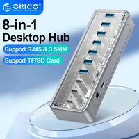 ORICO Metallic USB3.1 Hub 5Gbps High Speed Transmission 8 Ports Simultaneous Expansion Ports For All Macbook Mac Mini 1