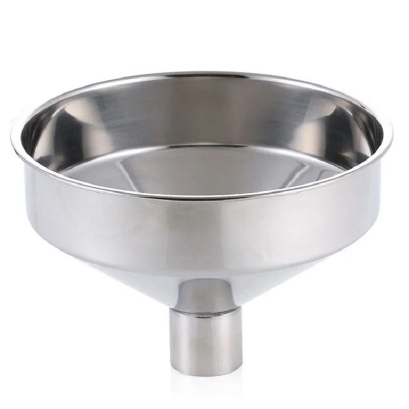 Large Stainless Steel Funnel Upper Diameter 28cm Lower Diameter 5cm Large Caliber Wide Mouth Jam Funnel Enema With metal funnels