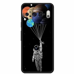 Space-Themed Soft Silicone TPU Phone Case - Astronaut Design for Pixel 9 Pro XL (H11.CH.1)