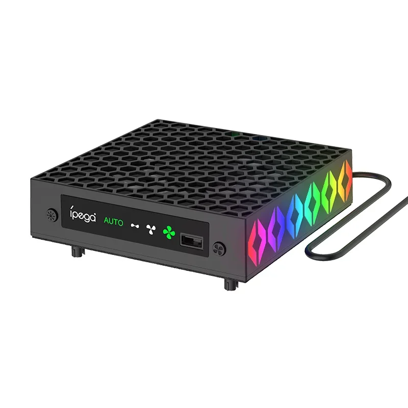 IPEGA Xbox Series X Cooling Fans With RGB Light,Game Console Temperature Control Supports Headphone Storage PG-XBX026S