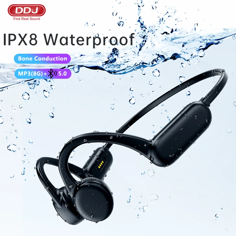 

DDJ X18 For Xiaomi Huawei Bone Conduction Bluetooth 5.0 Swimming Headphones IPX8 Sports Stereo Long Standby Waterproof Headsets