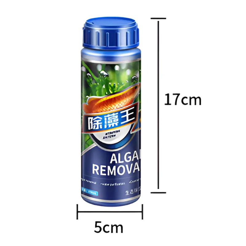 Algaecide 300ml 1/2PC Fish Tank Remove Aquarium Moss Remover Fish Tank Water Purification Algae Removal Cleaner Clarifying aquarium algae remover