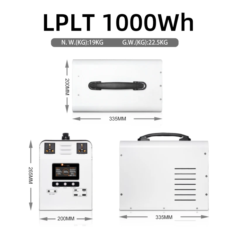 Generatore Di Energia Solare Domestico 1000 W 220V 1000 Watt Stazione Portatile Esterna Per Esterni/Interni