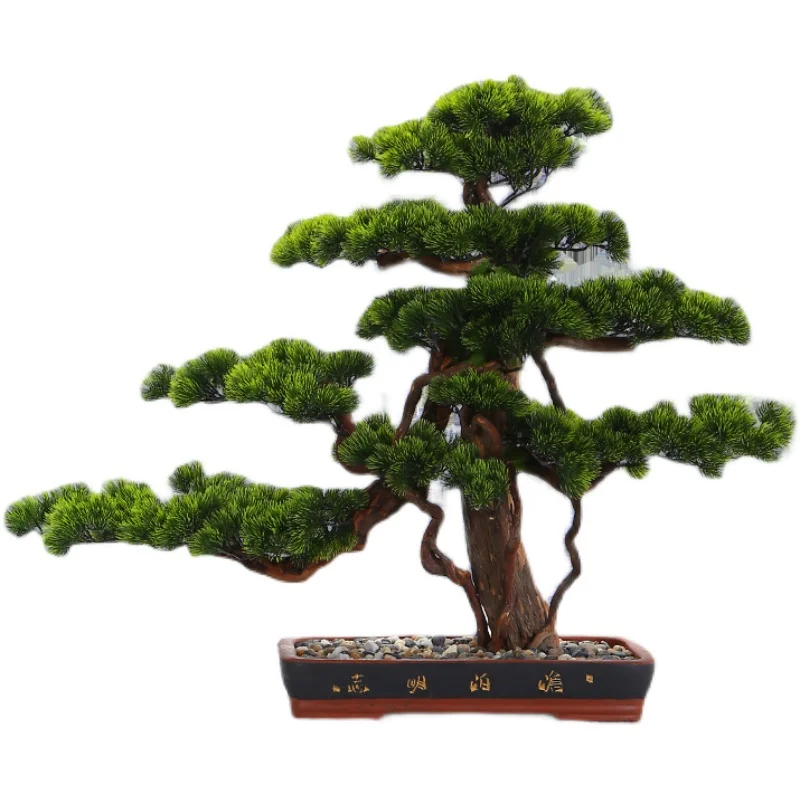 

Artificial Greeting Pine Plant Potted Living Room Large Decorations Indoor Decoration Bionic Landscaping Fake Trees Greenery