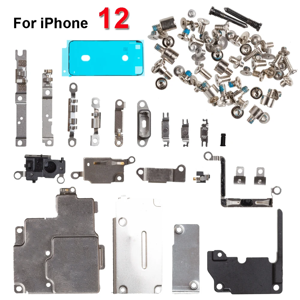 Plaque Métallique Protection Nappe IPhone X (A1901) - Original Apple Argent + Vis