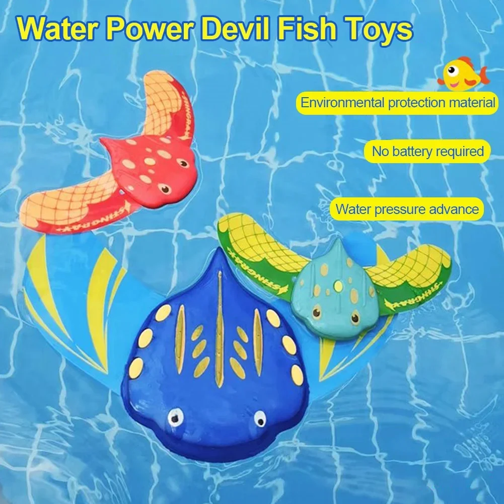 Water Power Mobula Devil Fish Toys Mobulidae Mobula Devil Rays Flying Rays Water Swimming Pool Underwater Glider Diving Game Toy