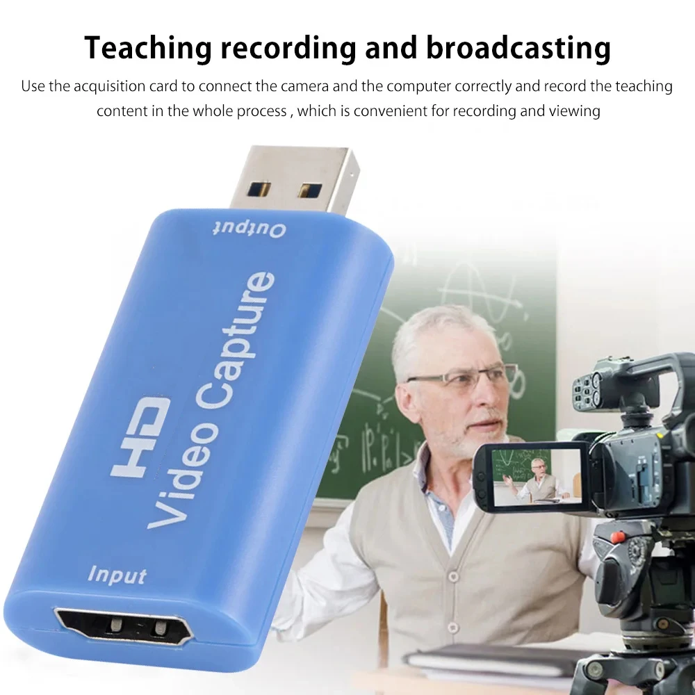 4K 1080P USB Capture Card HDMI-compatible Video Grabber Record Box for PS4 DVD Camcorder Camera Recording Live Streaming video capture adapter