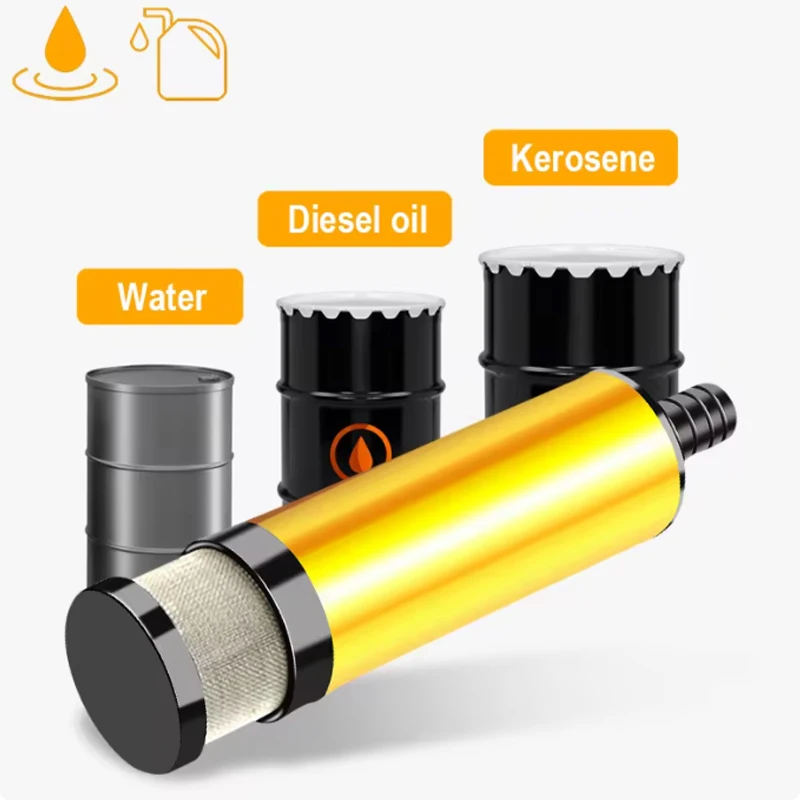 Submersible Pump 38/51MM Electric Car Oil Pump 12V For Pumping Diesel Oil Water Fuel Transfer 12L/min Aluminum Alloy Shell