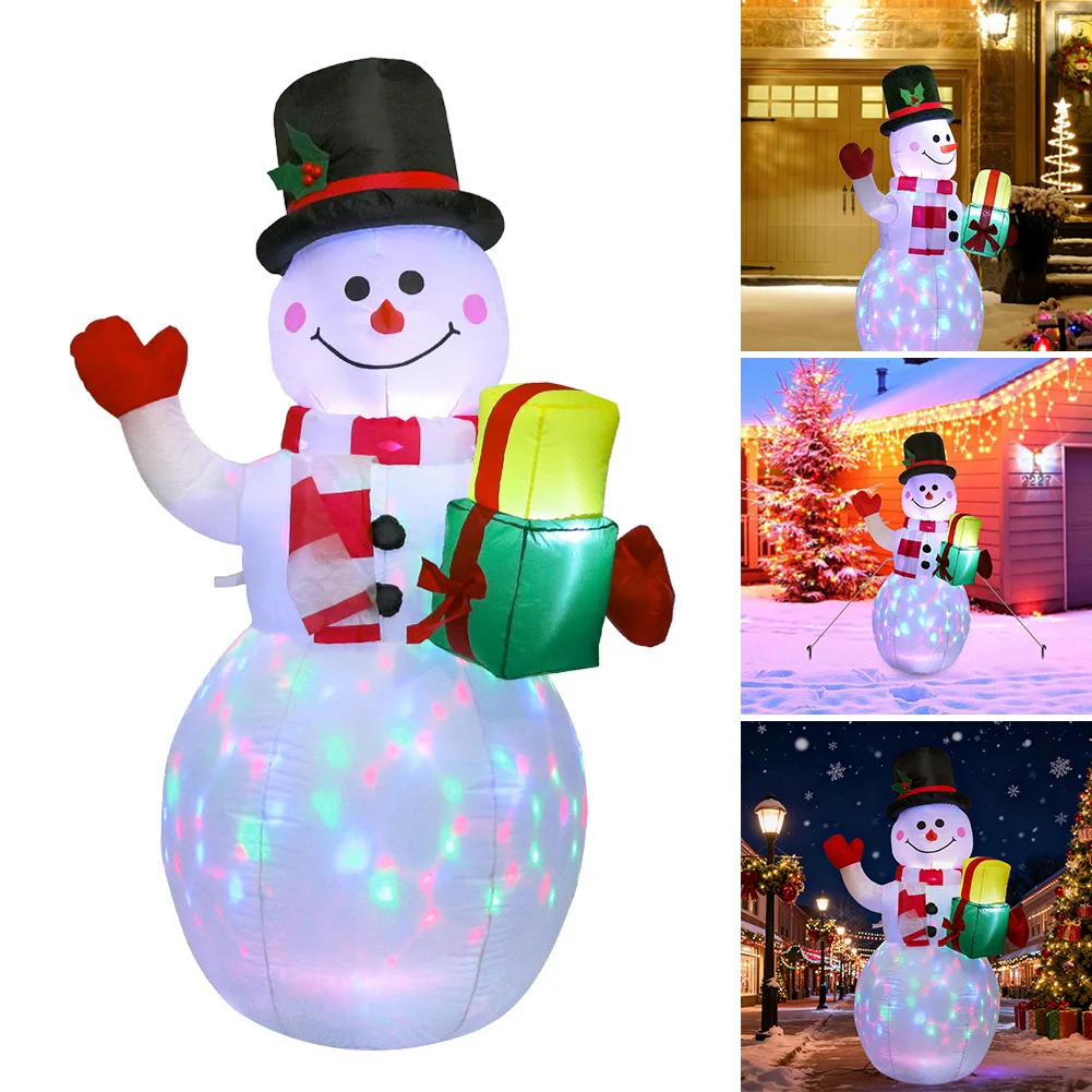 Christmas Inflatable Decorations Outdoor Garden Courtyard Decoration Large Snowman Santa Claus Christmas Tree Inflatable Gifts