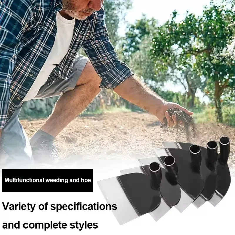 Garden hoe Garden Weeding Rake Labor-saving Weeding & Loosening Soil Artifact Harrow Handheld steel weeding hoe Hoe Farm Tool 3