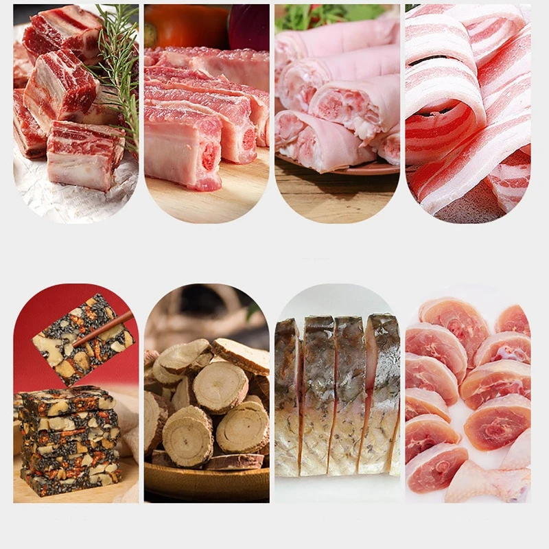 Food slicer Food Cutter Slicing Machine Beef Bacon Fish Frozen Meat Stainless Steel Home Cutting Adjustable Slice Thickness Kitchen Tool