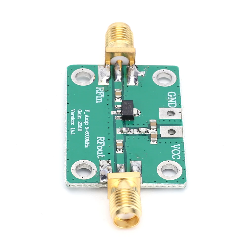 5-6000MHz RF Amplifier Module Gain 20dB Ultra-wideband RF Wideband Amplifier DC 5V RF Signal Power Amplifier Board 85mA