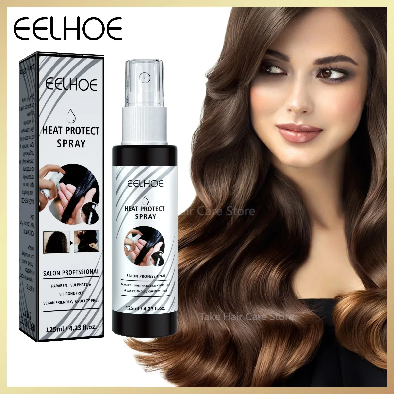 

Hair Heat Protection Spray Hair Conditioner Before Hair Curls Moisturizing Moisturizing Leave-in Heat Insulation Spray