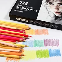 Pro Chalk-Pastel Color Pencils,Set of 24/72 Colors,Color Charcoal Pencils for Drawing Sketching Coloring Shading 4