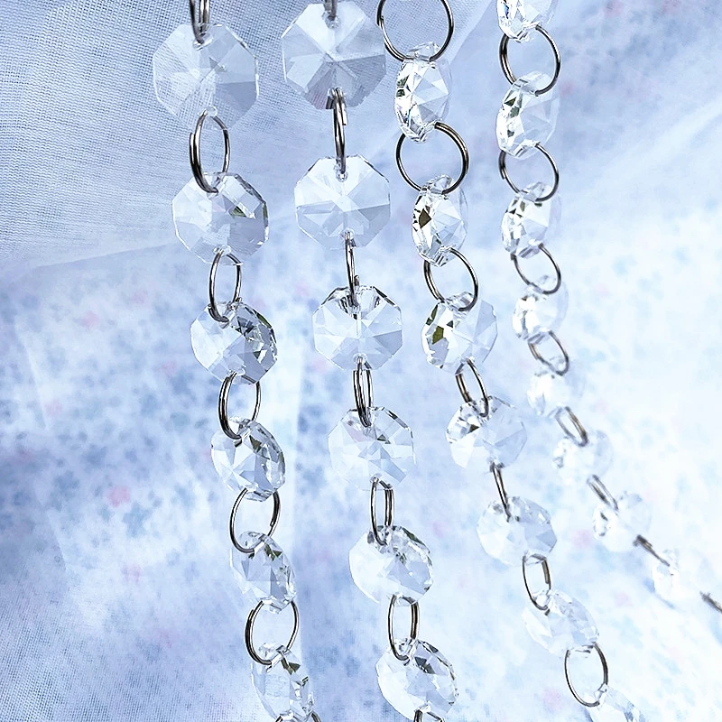 

10 Meters 14mm Beads Garland Strand Hanging Crystal Glass Curtain Diamond Chains Party Tree Wedding Centerpiece Decor