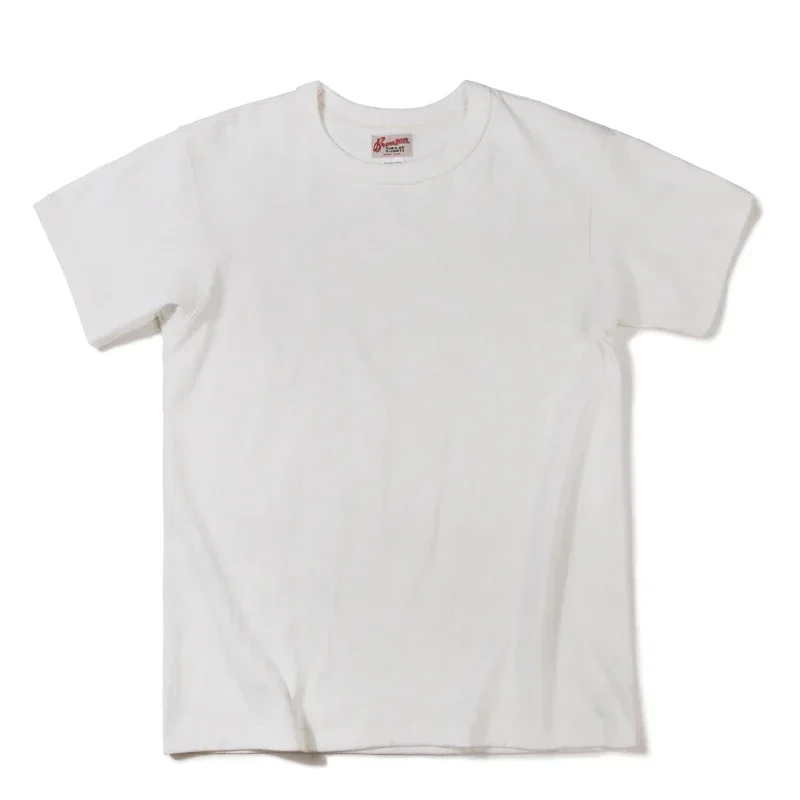 Bronson Heavyweight Seamless Tubular T-Shirt Summer Men's Plain Basic Tee Shirts 5