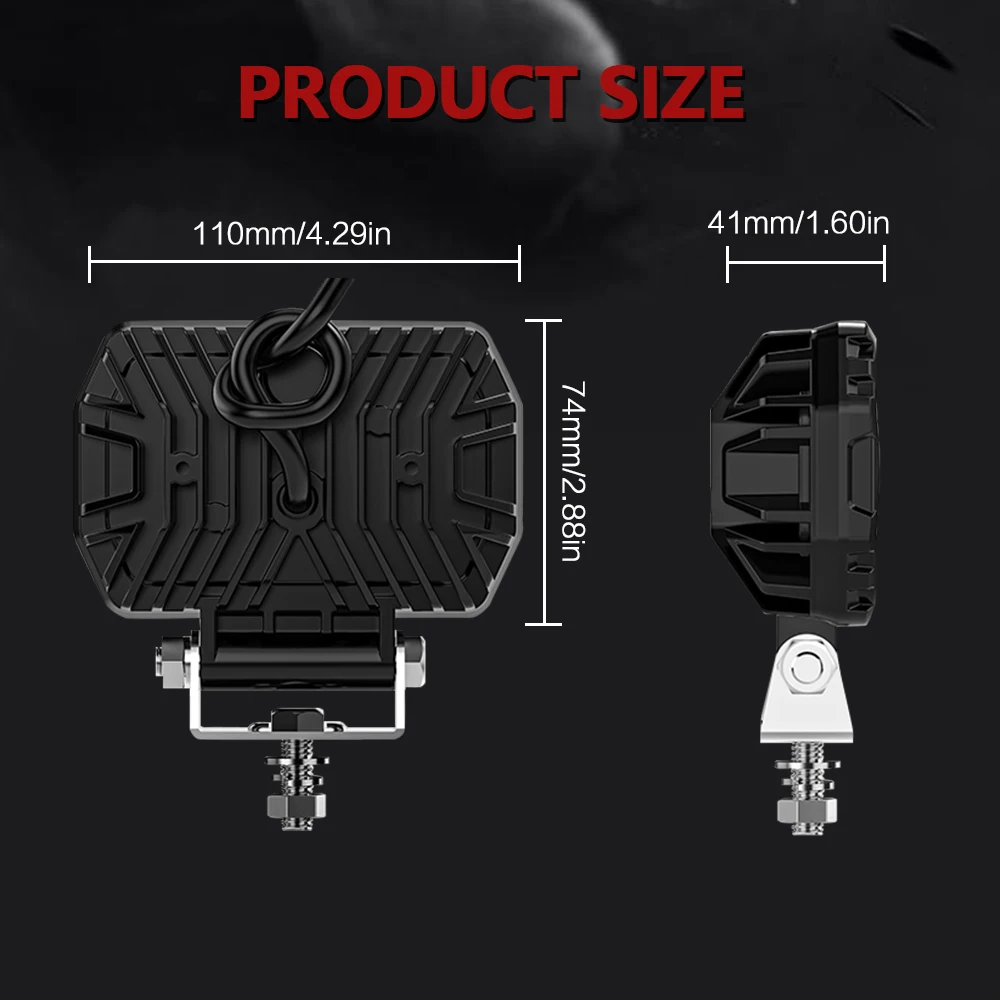 4.5Inch Work Fog Light Long Range Auxiliary Auto Fog Light Led Light Bar for Mo