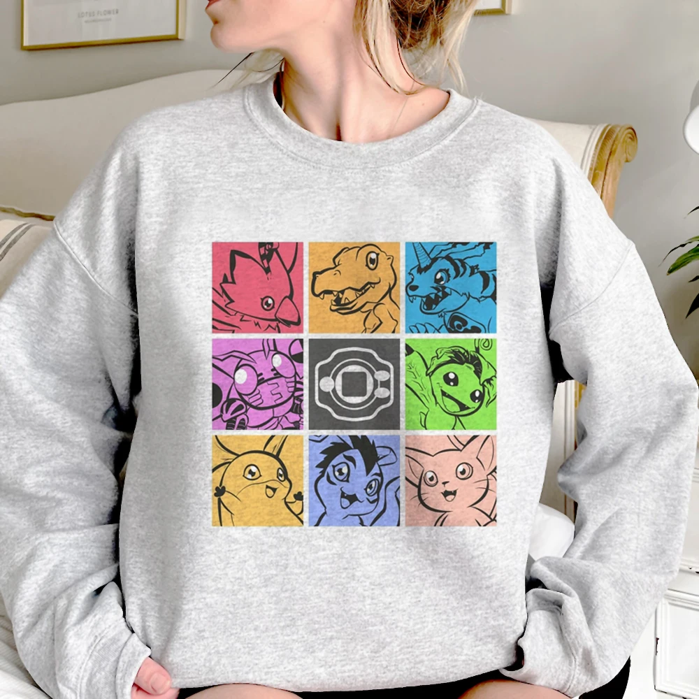 

Digimon hoodies women graphic anime 90s pulls Hood female 90s Pullover