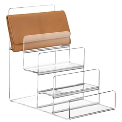 Acrylic Storage Rack Purse Display Shelf Display Case Clear Acrylic Display Rack Collection Storage Rack Acrylic Display Stand