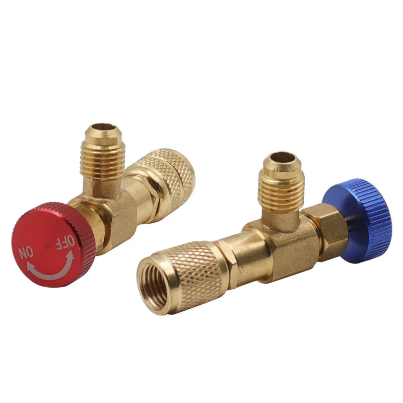 Liquid Safety Valve R410A R22 Air Conditioning Refrigerant 1/4 "Safety Adapter Air Conditioning Repair And Fluoride refrigeration safety valve