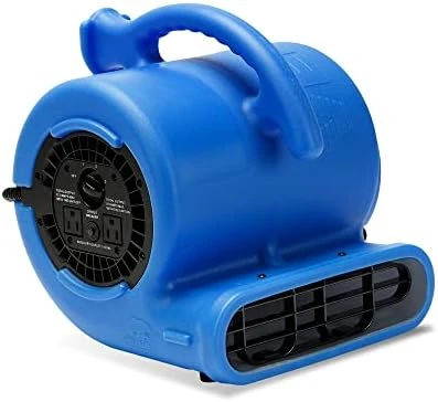 

1/4 HP 900 CFM Air Mover for Water Damage Restoration Equipment Carpet Dryer Floor Blower Fan Home and Plumbing Use, Blue Neck w