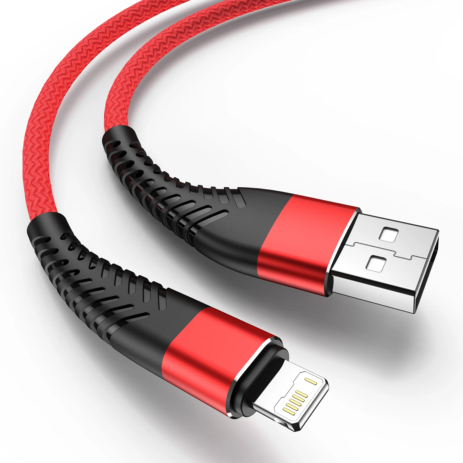 Enhanced Fast-Charging USB Cable for Apple Devices - Durable Long-Length Data Cord