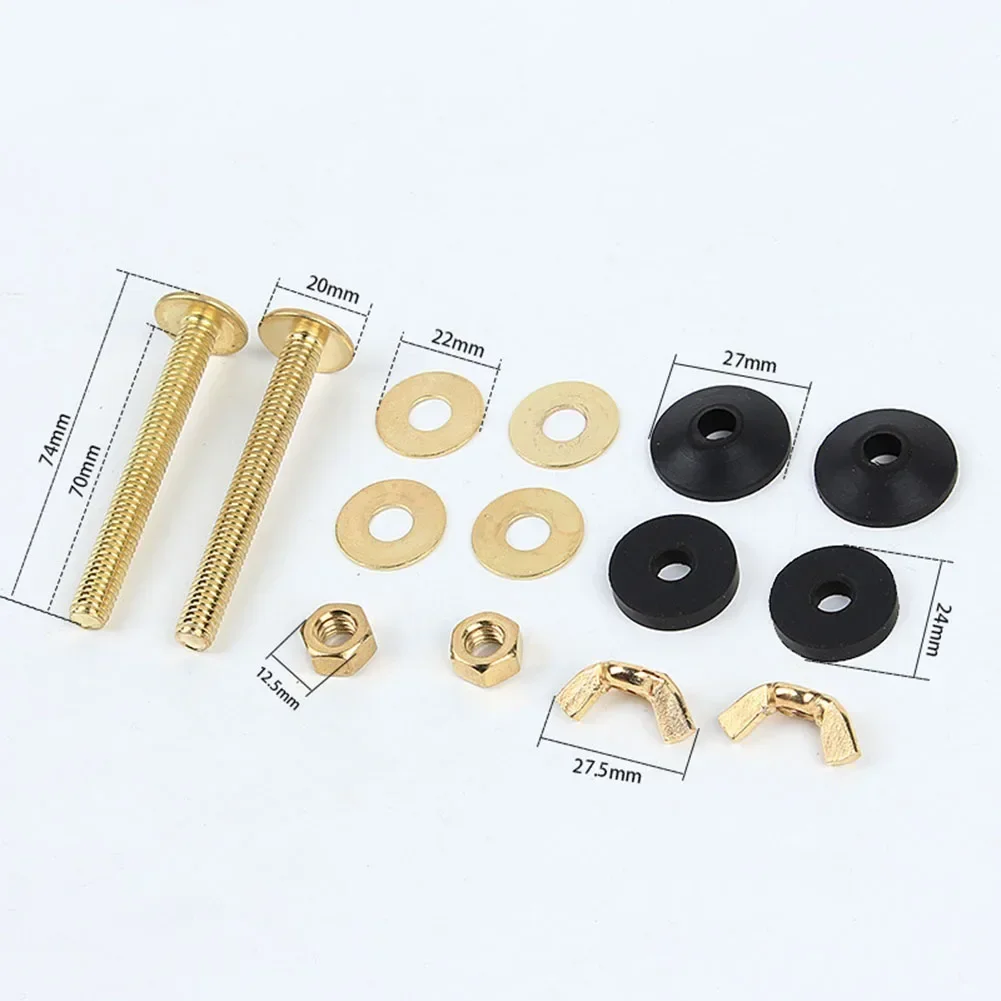 Toilet Screws Bolt Kit Easy Installation Heavy Duty Bolt Toilet Tank Bolts Tank To Bowl Kit