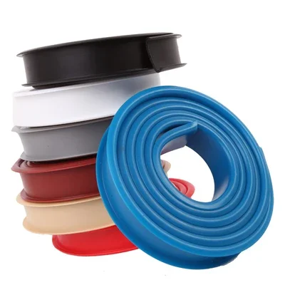 2-Meter U-Profile Edge Banding Veneer Edging for Wood Furniture - Soft PVC in Multiple Colors
