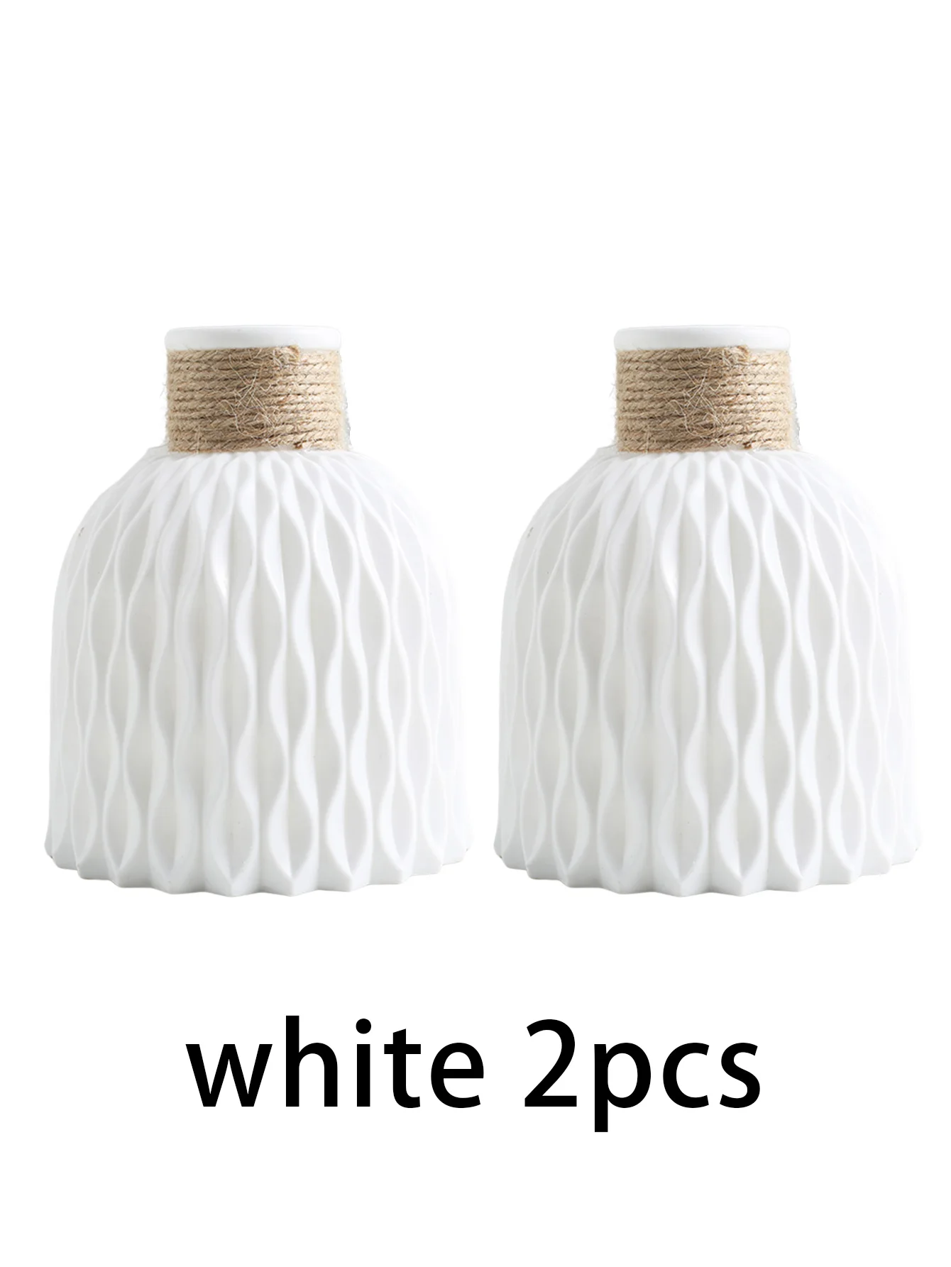 مزهرية زخرفية بلاستيكية لسطح الطاولة 1/2، مزهرية ا...