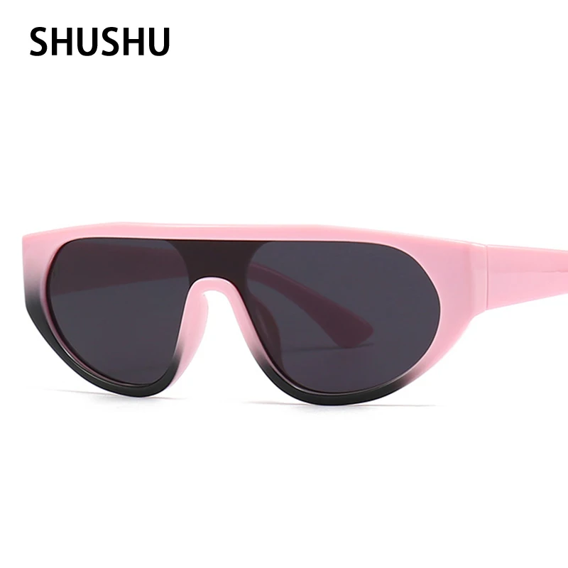 

FC83 Women Cat Eye Sunglasses Vintage Brand Men Big Flat Top Eyewear Fashion Designer Shades UV400 Female Male