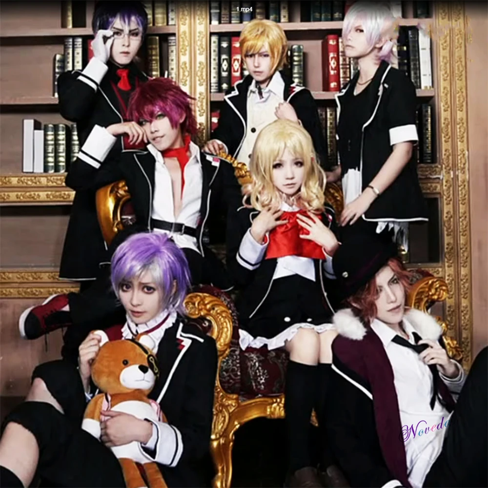 Костюм для косплея аниме дьяворк для влюбленных, Laito Sakamaki Shu Ayato Komori Yui Mukami Ruki, куртка для косплея, школьная форма JK, костюм с париком