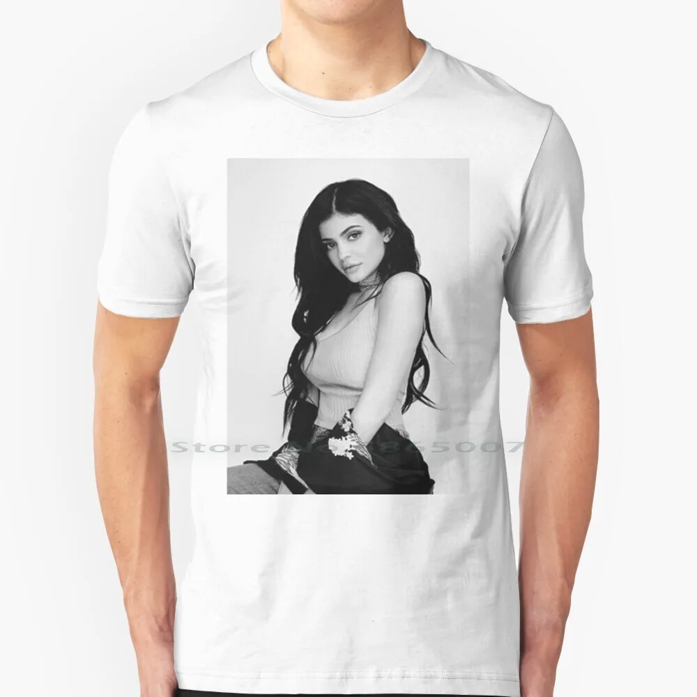 Maglietta 100% Cotone Divertente Cool New Kardashian Kim Kendall Big Size 6Xl Tee Gift Fashion