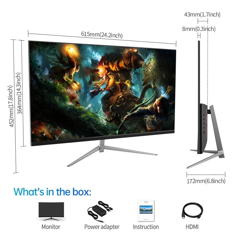 ̸ LCD ̹ , ǻ , Xbox PS5 ġ PC, 21.5 ġ, 24/27 ġ, 1080P, 75Hz ȭ