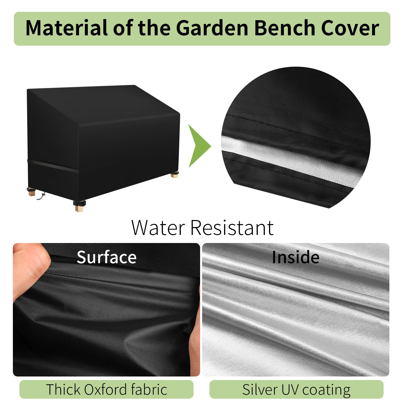 Durable Waterproof Outdoor Furniture Cover - Heavy Duty 210D Oxford Cloth