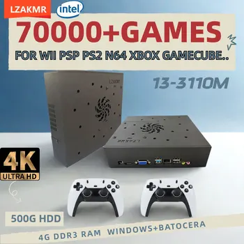 Super Console di gioco X8 Pro 70000+ Giochi I3-3110M Per Wii PS2 DC PSP GAMECUBE 500G Console caricata Windows 11 e Batocera